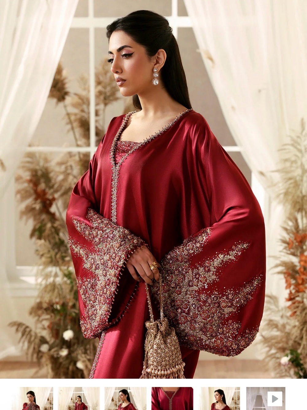 Brand New Faiza Saqlain Kaftan Maxi Dress